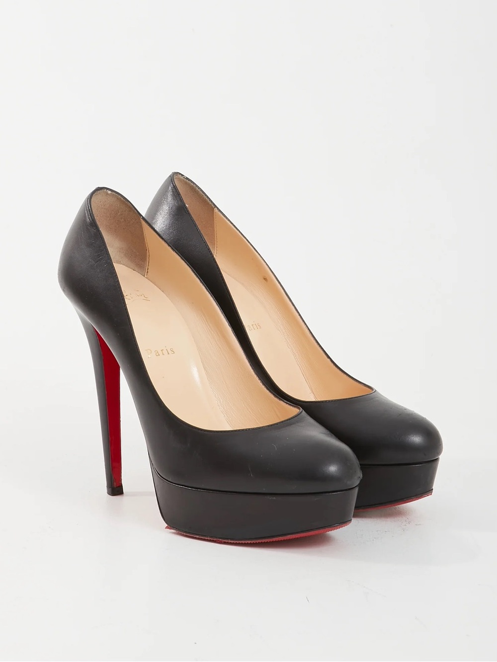 Christian Louboutin Bianca 130mm Platform Stiletto Red Bottom Heels EU 40